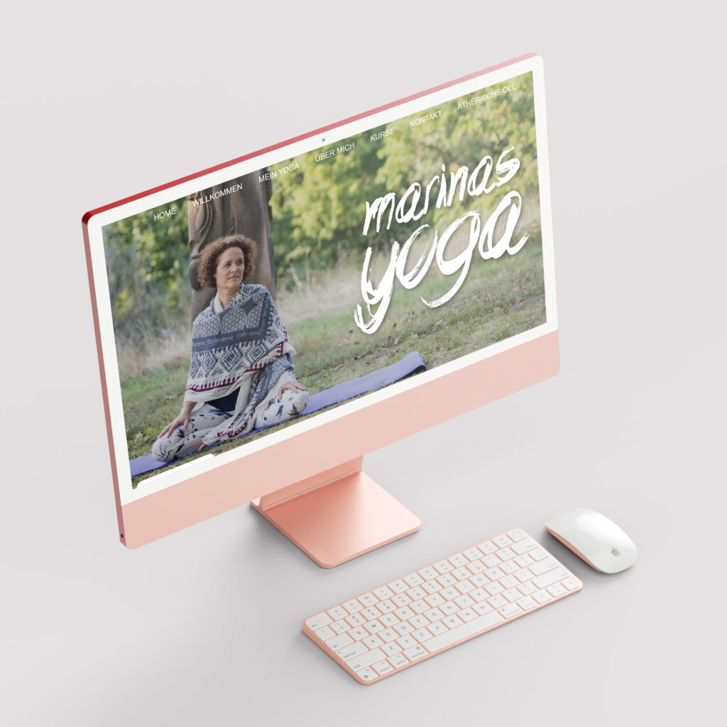 BUSINESS GOURMET - MARINAS YOGA Website Mockup 01